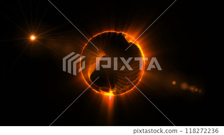 energy sector.Futuristic magical plasma circle  glows in space. 118272236