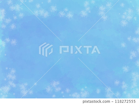 Simple background material in a snowy watercolor style Simple background material in a snowy watercolor style 118272555