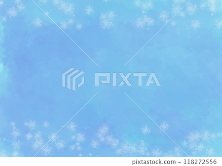 Simple background material in a snowy watercolor style Simple background material in a snowy watercolor style 118272556