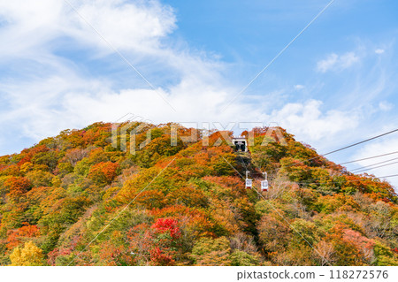 [Tochigi Prefecture] Nikko Akechidaira dyed with autumn leaves (October) 118272576