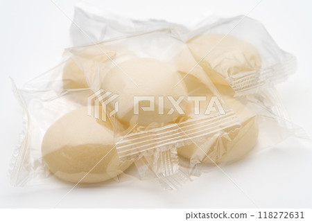 獨立包裝的圓形麻糬 118272631
