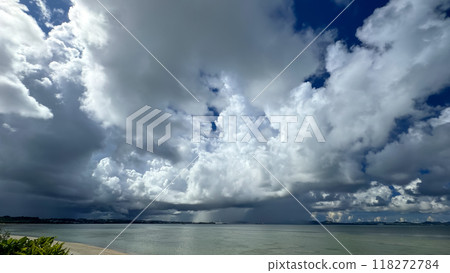 Summer cumulonimbus clouds, cumulonimbus clouds, rain clouds Summer cumulonimbus clouds, cumulonimbus clouds, rain clouds 118272784