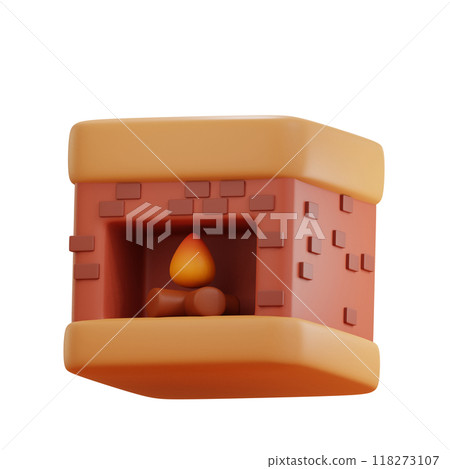 Fireplace 3D Illustrations Fireplace 3D Illustrations 118273107