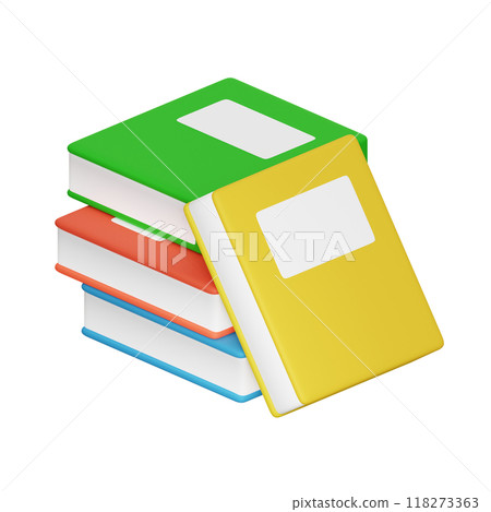 Book Stack 3D Illustrations Book Stack 3D Illustrations 118273363