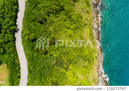 Top view Sea Shore at Phuket Thailand beautiful seacoast in open sea summer season background Top view Sea Shore at Phuket Thailand beautiful seacoast in open sea summer season background 118273747