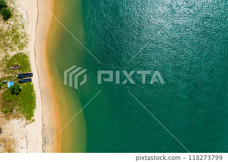 Beautiful sea beach and waves texture in sunny summer day background,Phuket Thailand Beautiful sea beach and waves texture in sunny summer day background,Phuket Thailand 118273799