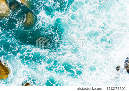 Top view Sea Shore at Phuket Thailand beautiful seacoast in open sea summer season background Top view Sea Shore at Phuket Thailand beautiful seacoast in open sea summer season background 118273801