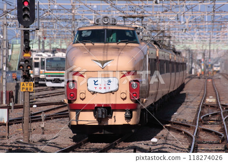 JR West 489 series train, the last run of the Revival Toki train, photographed on March 12, 2010 118274026