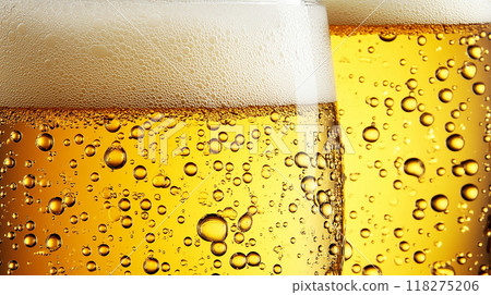 泡沫啤酒的特寫 118275206