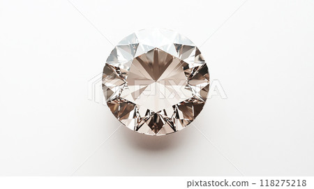 白色背景上閃亮的鑽石 118275218
