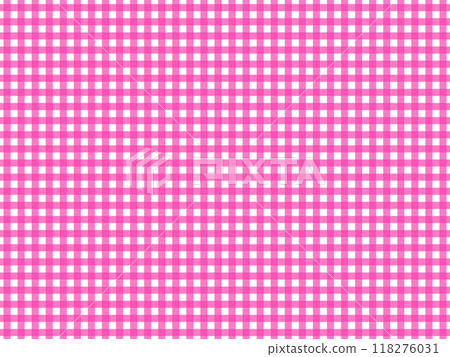 Pink and white gingham check background/wallpaper Pink and white gingham check background/wallpaper 118276031