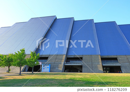 Scenery of M-Wave in Nagano City, Nagano Prefecture Scenery of M-Wave in Nagano City, Nagano Prefecture 118276209