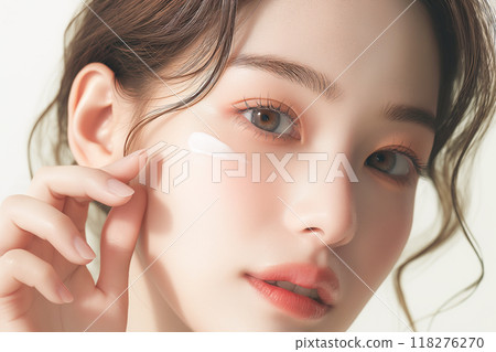 AI-generated beauty portrait of a young woman AI-generated beauty portrait of a young woman 118276270