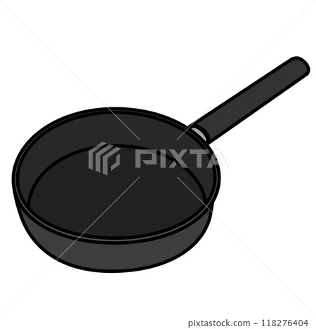 Illustration of a simple frying pan 118276404