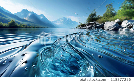 Lake landscape 118277256