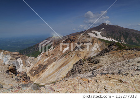 北海道上幌加山頂的十勝岳 餘雪期登山 北海道上幌加山頂的十勝岳 餘雪期登山 118277338