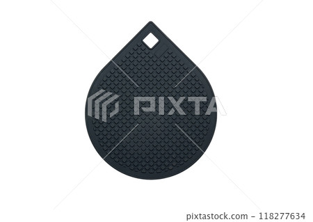 Pot holder mockup. Kitchen accessory. Cooking mitten. Flat lay isolated  118277634