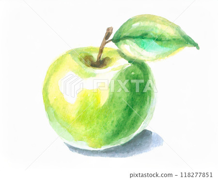 青蘋果畫水彩 118277851
