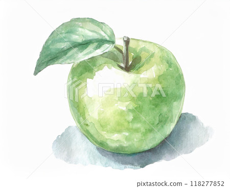 青蘋果畫水彩 118277852