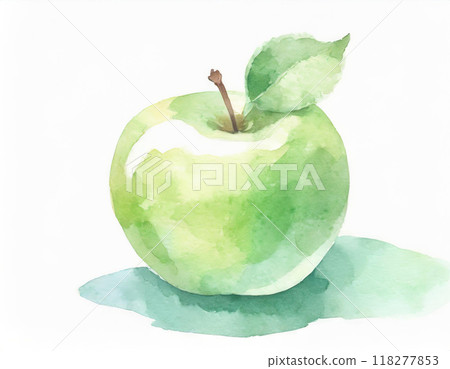 青蘋果畫水彩 118277853