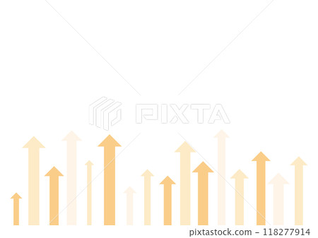 Arrow background orange rising rise frame Arrow background orange rising rise frame 118277914