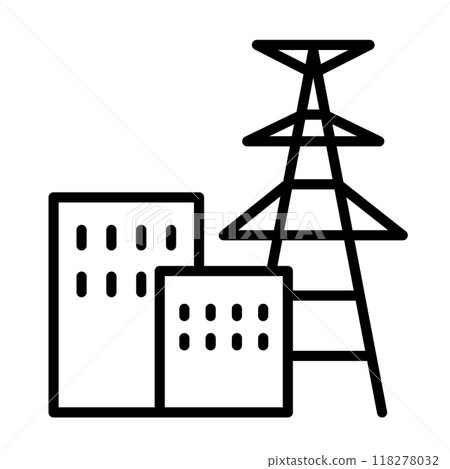 Power plant icon. 118278032
