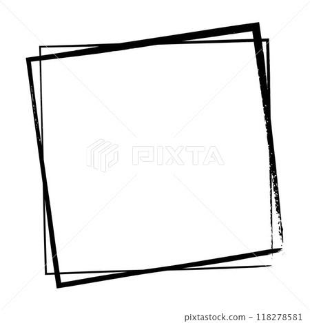 Frame square icon element, abstract outline border grunge shape icon, decorative doodle for design in vector illustration Frame square icon element, abstract outline border grunge shape icon, decorative doodle for design in vector illustration 118278581