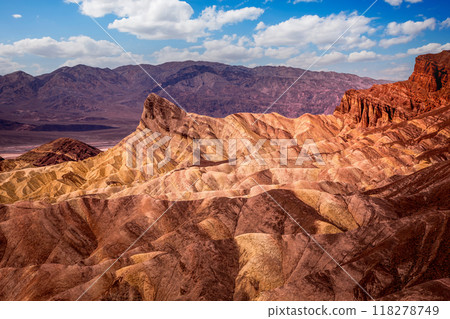 Zabriskie point, death valley, california, usa Zabriskie point, death valley, california, usa 118278749