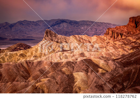 Zabriskie point, death valley, california, usa Zabriskie point, death valley, california, usa 118278762