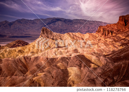 Zabriskie point, death valley, california, usa Zabriskie point, death valley, california, usa 118278766