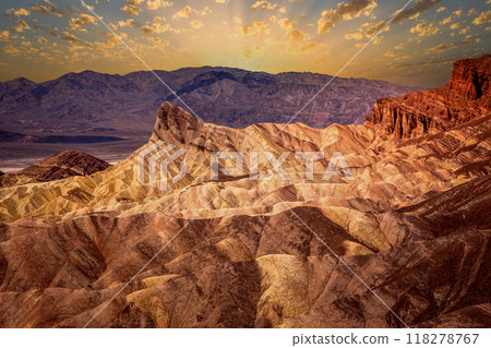 Zabriskie point, death valley, california, usa Zabriskie point, death valley, california, usa 118278767