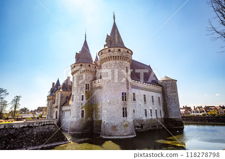 Castle of Sully sur loire near Orleans, Loire valley, France 118278798