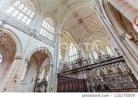 interiors of Saint Riquier abbey, Somme, France interiors of Saint Riquier abbey, Somme, France 118278859