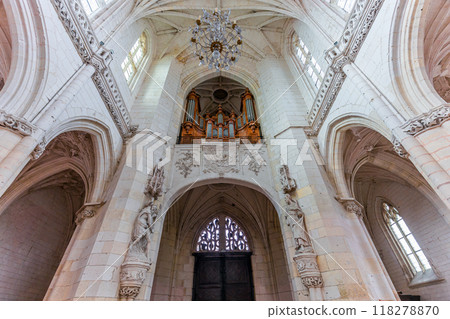 interiors of Saint Riquier abbey, Somme, France 118278870
