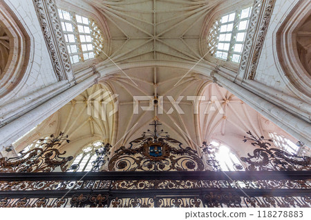 interiors of Saint Riquier abbey, Somme, France 118278883