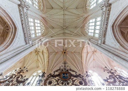interiors of Saint Riquier abbey, Somme, France interiors of Saint Riquier abbey, Somme, France 118278888