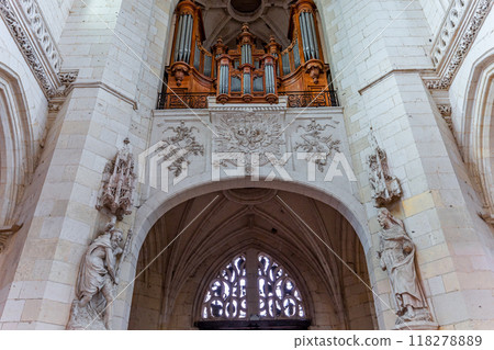 interiors of Saint Riquier abbey, Somme, France 118278889