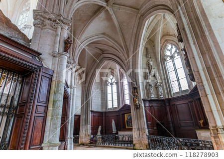 interiors of Saint Riquier abbey, Somme, France 118278903