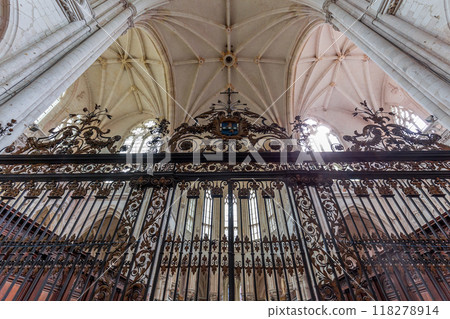 interiors of Saint Riquier abbey, Somme, France 118278914