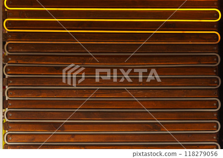 led stripe snake on wall abstract background 118279056
