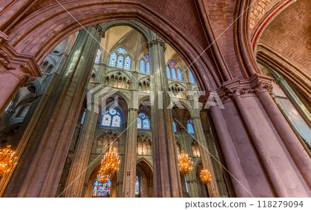Cathedral Saint Stephen, Bourges, France, interiors 118279094