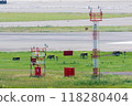 Anemometers and wind vanes installed at airports 118280404