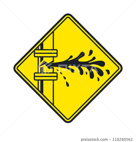 pipe break icon. pipe break icon. 118280562
