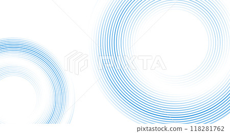 Blue circular spiral lines abstract futuristic tech background Blue circular spiral lines abstract futuristic tech background 118281762