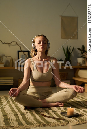 Yoga practice with meditation music Yoga practice with meditation music 118282268