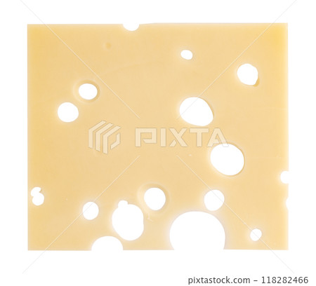 cheese chopped into pieces isolated on white cheese chopped into pieces isolated on white 118282466