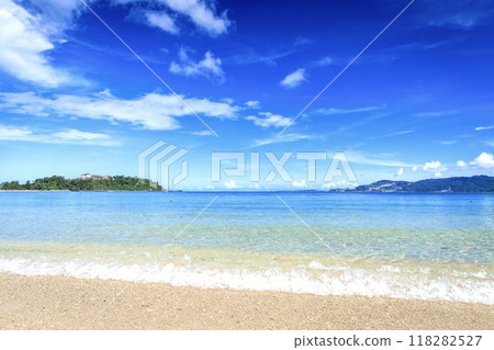 Okinawa Prefecture, scenery of Kise Beach and Busena Cape Okinawa Prefecture, scenery of Kise Beach and Busena Cape 118282527