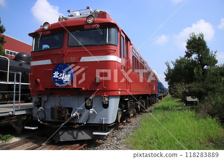 The Blue Train Hokutosei, which connected the Tokyo metropolitan area and Hokkaido (preserved car in Hirosawa City, Ibaraki Prefecture) The Blue Train Hokutosei, which connected the Tokyo metropolitan area and Hokkaido (preserved car in Hirosawa City, Ibaraki Prefecture) 118283889