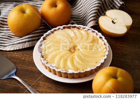 Japanese pear tart cake Japanese pear tart cake 118283977