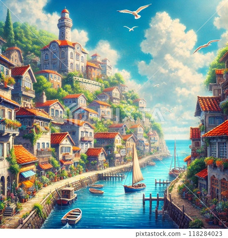 一座優雅的海邊小鎮 118284023